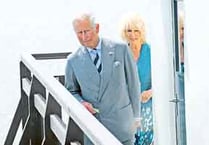 Royal visitors take a peep at Laugharne