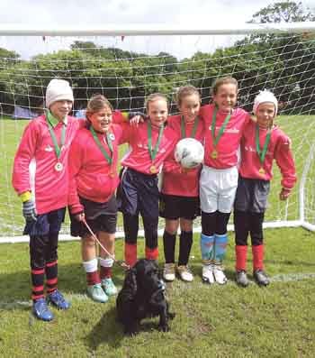 Tenby girls unbeaten in Llanelli tournament