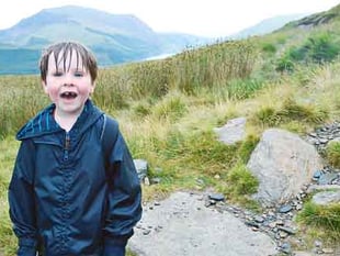 Osian, 6, conquers Snowdon