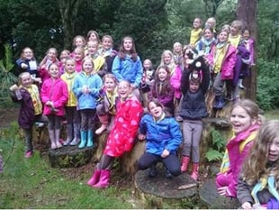 St. Issells Brownies enjoying end of term activities