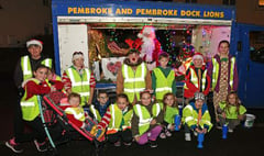 Scouts in Pembroke team up for charity Santa Run