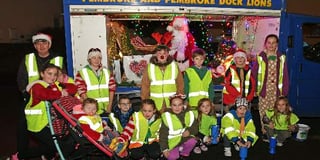 Scouts in Pembroke team up for charity Santa Run