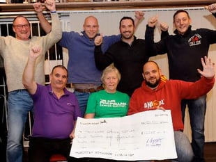Sportsmen’s stadium trek raises a ‘staggering’ amount for charity