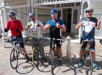Tenby police team complete 'Snowby' cycling challenge