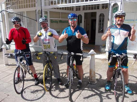 Tenby police team complete 'Snowby' cycling challenge