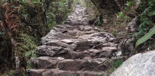 Volunteer teacher Daniel scales the heights... of Machu Picchu!