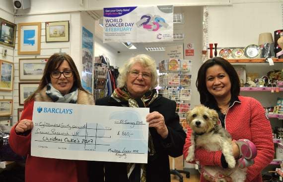 Boost for Cancer Research UK thanks to charitable Christmas cake maker