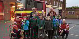 Pembroke Sea Scouts paid a visit to Pembroke Dock Fire Station