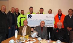 'Wild West Wales Masons' charity cyclists welcomed to Tenby