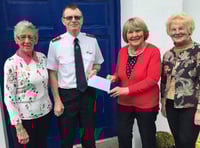 Tenby Soroptimists show support for Salvation Army