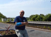 John gets on board with Tenby train station adoption scheme