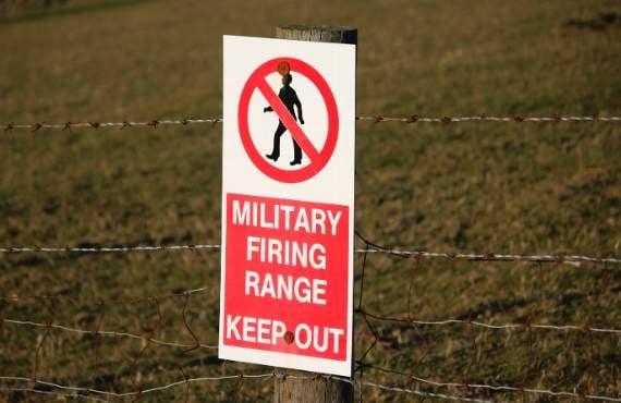 Live range firing on Sundays raises questions in Penally