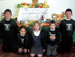 Harvest celebrations at Pentlepoir School