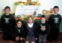 Harvest celebrations at Pentlepoir School