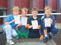 Saundersfoot swimmers go close in Sladen Relays