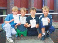 Saundersfoot swimmers go close in Sladen Relays