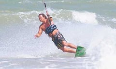 Tenby kite surfer rides wave of success