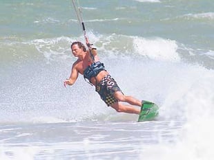 Tenby kite surfer rides wave of success