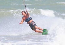 Tenby kite surfer rides wave of success