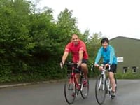 Elin and Matt prepare for RNLI ‘Tour de Farce’