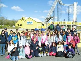 Army families enjoy  day out at theme park