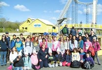 Army families enjoy  day out at theme park