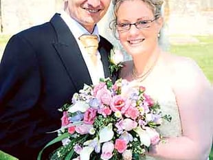 Bride married by her father