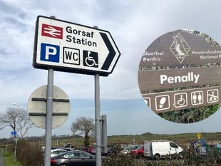 Issues concerning fly-tipping and vehicle abandonment highlighted at Penally station
