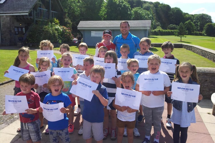 Trefloyne Junior Golf Academy - A few of the early birds