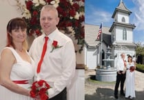 Tenby Vegas couple celebrate 5th Wedding Anniversary