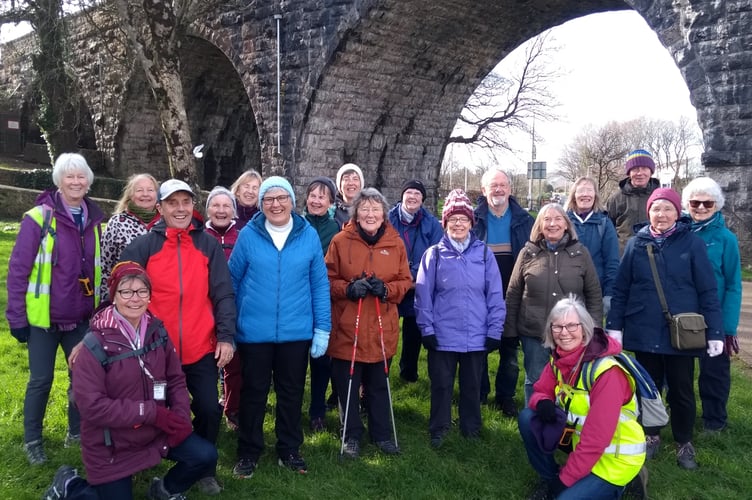 Steps2Health Steadies walking group at The Green, Tenby