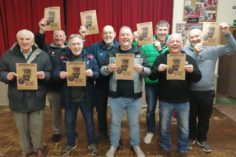 Pembroke & District Male Voice Choir with recruitment posters