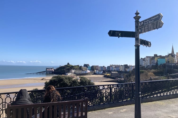 Tenby fingerpost sign