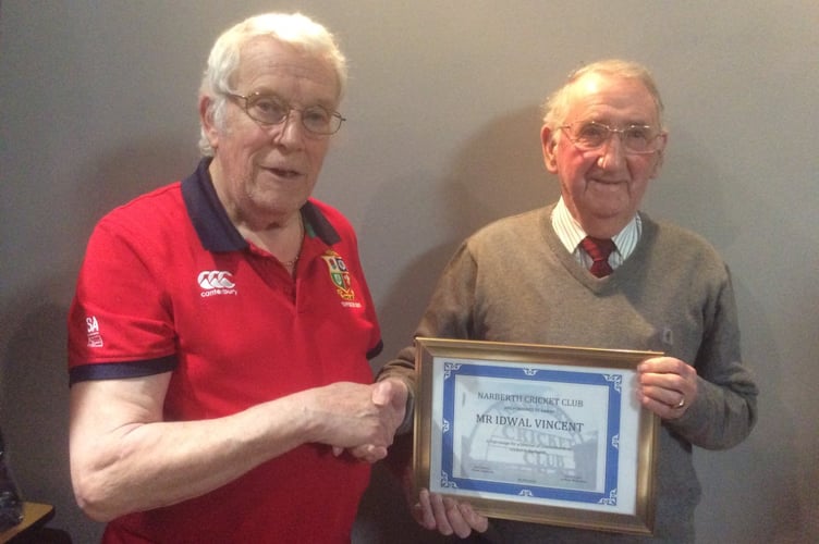 Narberth CC award