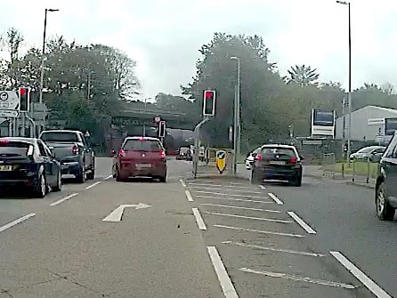 Haverfordwest dangerous driver footage screen grab