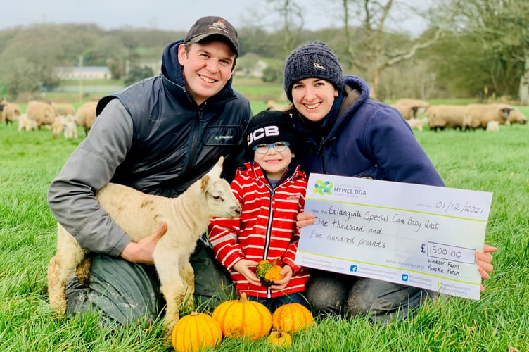 Pumpkin Patch donation to Glangwili Special Care Baby Unit