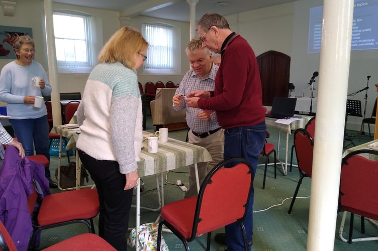 Senior Moments with Technology at Deer Park Baptist Church, Tenby