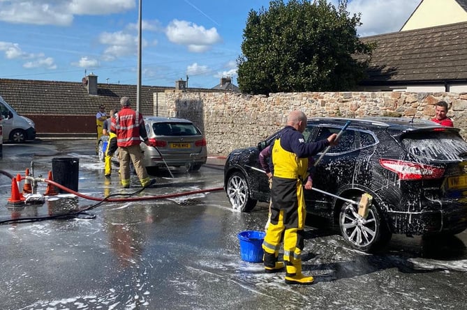 Car wash at Tenby Fire Station