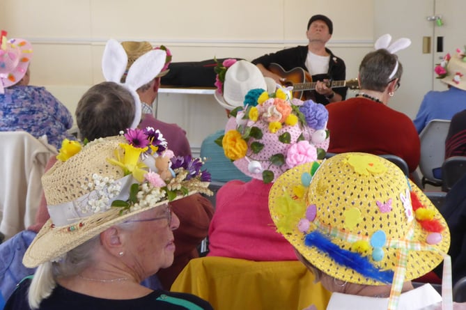 Easter bonnets at Tenby Friendship Club