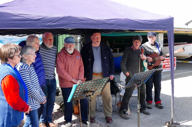 Fishguard Folk singers at Pembroke Dock Maritime Museum