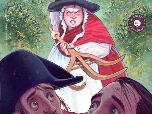 Detail from poster for the play The Last Invasion