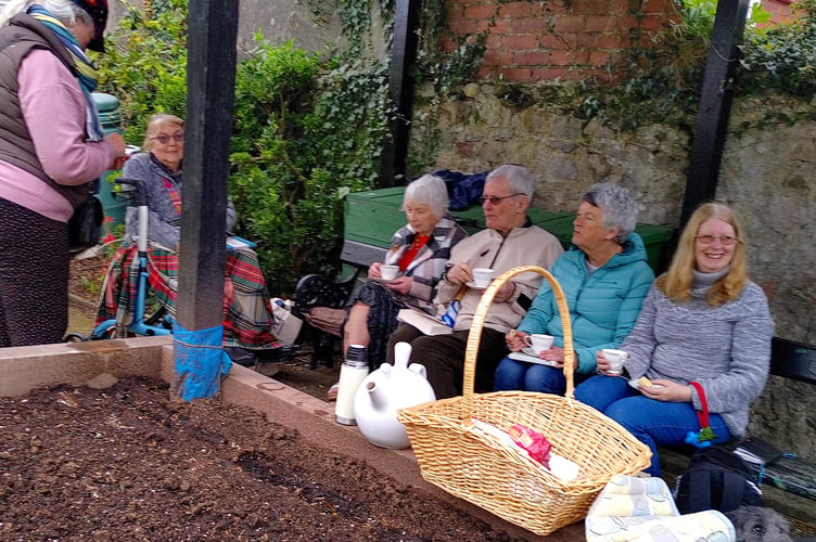 Poetry Society in the Gilroy Phillips Memorial Garden, Tenby