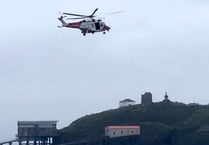 Coastguard and RNLI teams rescue cut off cliff couple