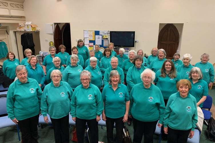 Neyland Ladies Choir rehearsing