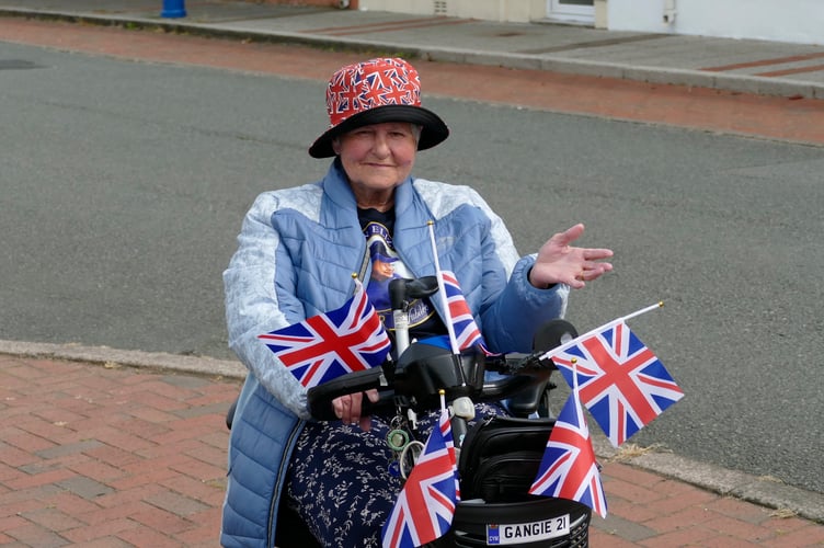 Sheila Rees, Pembroke Dock, celebrating the Queen’s Platinum Jubilee