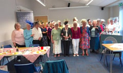 St Issell’s WI members sample gin