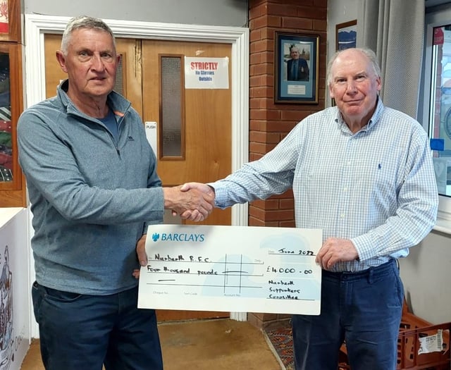 £4,000 raised thanks to generous Narberth RFC supporters