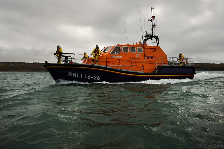 St Davids RNLI Tamar class lifeboat