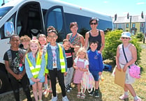 Walking bus pupils enjoy taste of luxury for end of term