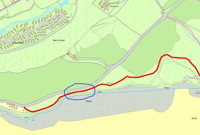 Landslide on Pembrokeshire coast path causes public footpath to close